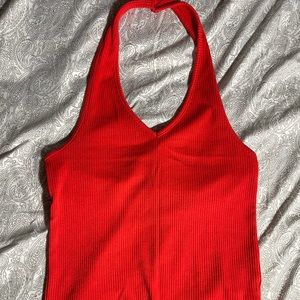 American Eagle Hot Pink Halter Top
